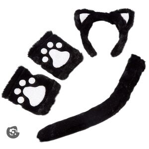 🔥4/$20 NWT Claire’s 4 pc. Glow in the Dark Cat Costume Accessories